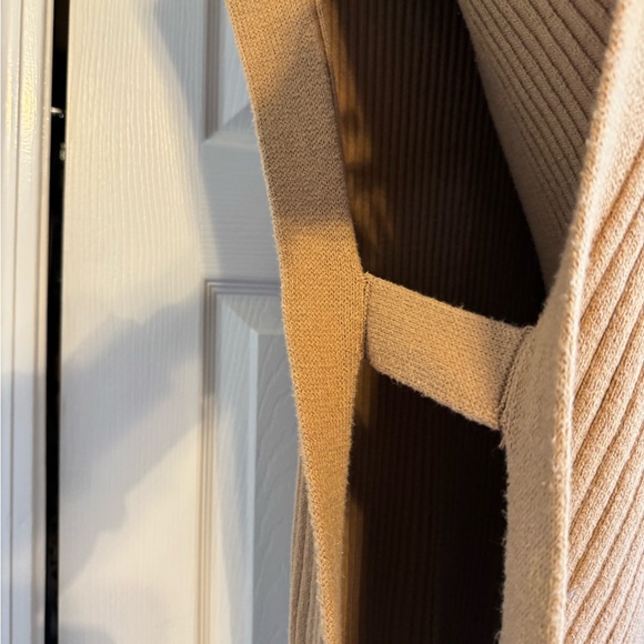 Banana Republic Factory Tan pullover poncho style mock neck sweater size small - Picture 6 of 9